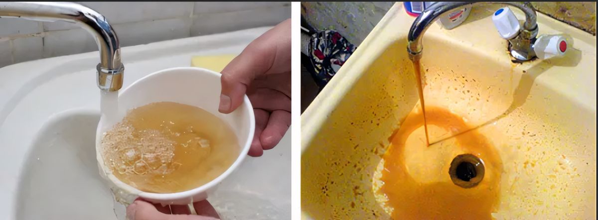 Жёлтая вода из крана